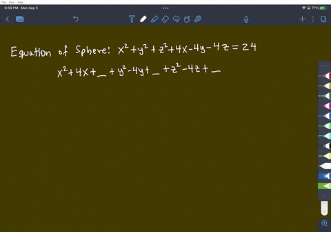 write-the-equation-of-the-sphere-in-standard-form-x2-y2-z2-4x-4y-4z-24-find-its-center-and-radius-center-x-y-z-18823