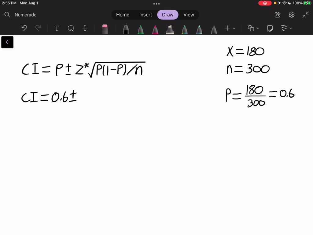 SOLVED: Construct 99% confidence interval of the population proportion ...