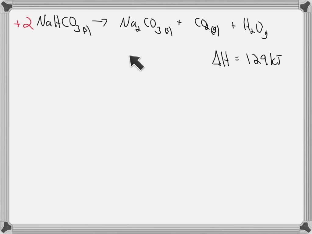 SOLVED 2. Baking soda is sodium bicarbonate (NaHCO3). When you heat