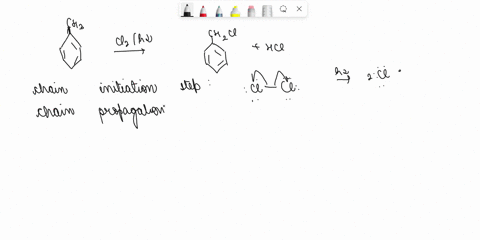 04-the-following-is-the-reaction-of-substitution-of-hydrogen-from-the-methyl-group-in-methylbenzene-by-chlorine-10-marks-write-the-equation-of-the-initiation-reaction-with-uv-light-write-the-84506