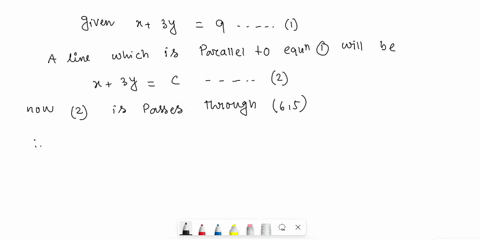 complete-an-equation-in-slope-intercept-form-for-the-line-that-passes-through-6-5-and-is-parallel-to-the-line-x-3y-9-54316