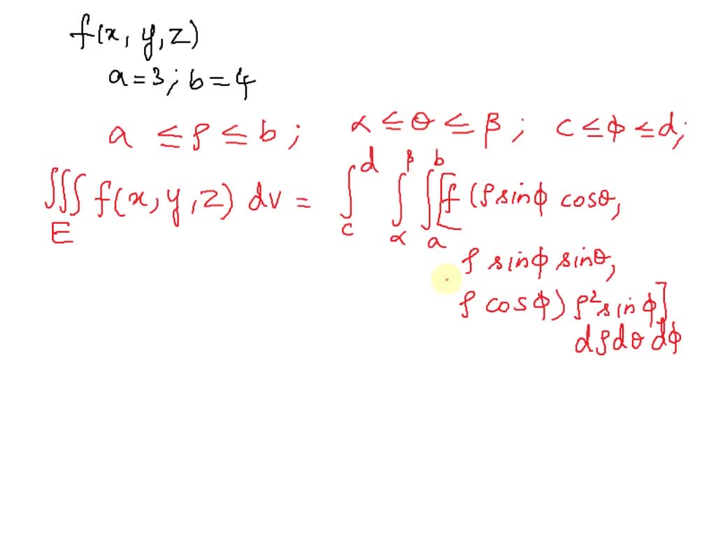 SOLVED: Set up the triple integral of an arbitrary continuous function ...