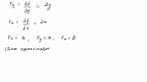 find-the-linear-approximation-of-the-function-fx-y-z-x2-y2-z2-at-8-8-4-and-use-it-to-approximate-the-number-8012-7982-3972-17152