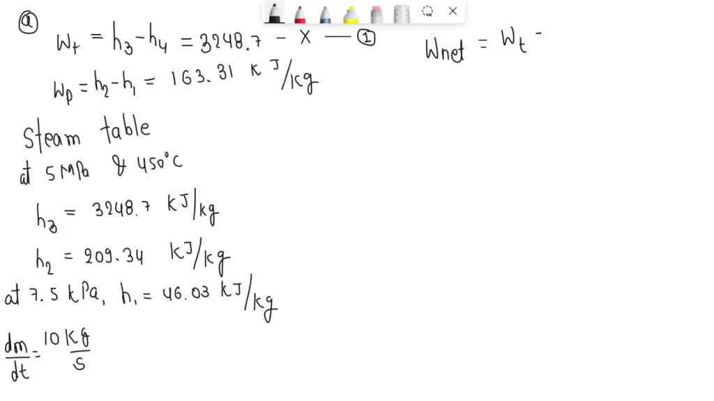 SOLVED: Problem 2. Steam generated in a power plant at a pressure of 8 ...