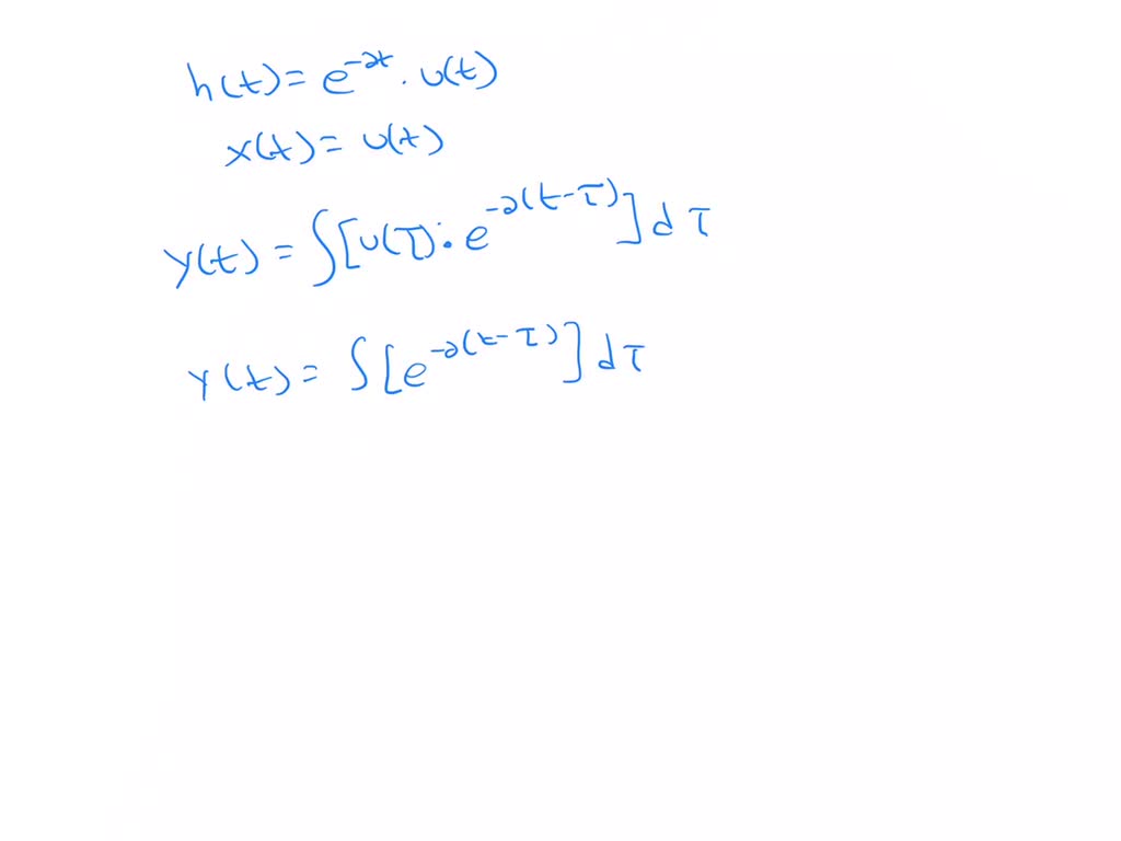 SOLVED: Calculate the output of a continuous LTI system with the ...