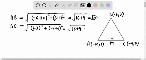 the-vertices-of-an-isosceles-triangle-are-a-10-1-b-6-3-and-c-4-7-what-is-the-equation-of-the-triangles-line-of-symmetry-y-x-3-y-x-3-y-x-3-y-x-3-78516