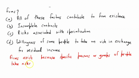 which-of-the-following-factors-contribute-to-the-existence-of-firms-a-all-of-these-factors-contribute-to-firm-existence-b-incomplete-contracts-c-risks-associated-with-specialization-d-willin-08278
