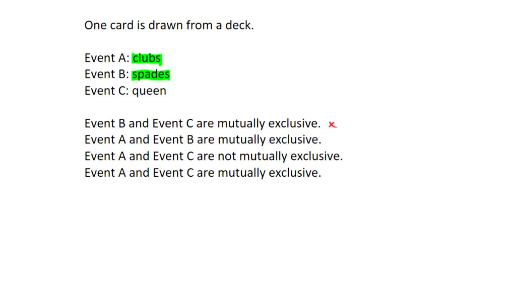 SOLVED A card is drawn from a standard deck of 52 cards. Remember that