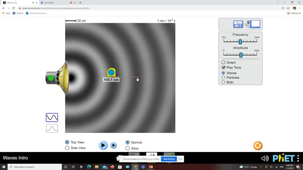 VIDEO solution: This activity uses PhET simulation - Waves. This is ...