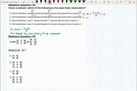 statistics-question-14-given-a-dataset-which-of-the-following-is-the-least-likely-observation-normal-distribution-mean-0-standard-deviation-observed-value-greater-than-or-equal-to-normal-dis-99699