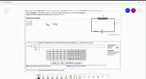 17-problem-3-an-inductor-with-l-45-his-in-closed-circuit-with-085-a-see-the-diagram-when-the-switch-is-opened_-the-current-goes-t0-zero-in-at-019-randomized-variables-l45h-085-a-4t-019-othee-53952
