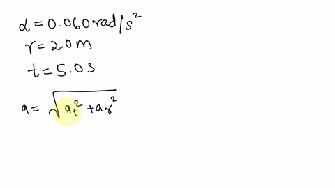 a-carousel-is-initially-at-rest-at-t-0-it-is-given-a-constant-angular-acceleration-0060-rads2-which-increases-its-angular-velocity-for-80-s-a-child-sat-20m-from-the-center-at-t-50-s-determin-49083