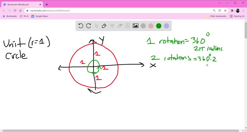 SOLVED: What angle (in degrees) corresponds to 6 rotations around the ...