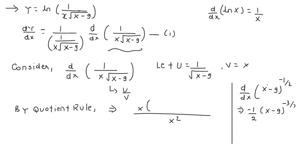 SOLVED Find The Derivative Of Y With Respect To X Y Ln x 2 9 solved-find-the-derivative-of-y-with-respect-to-x-y-ln-x-2-9