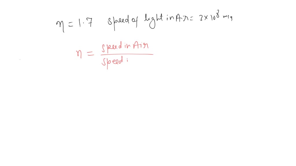 solved-what-is-the-speed-of-light-in-a-transparent-medium-which-has-a