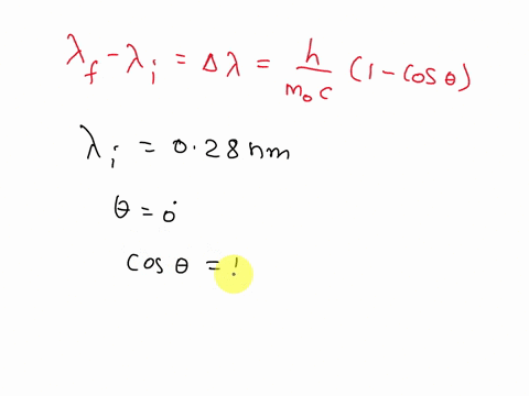 in-the-compton-effect-an-x-ray-photon-of-wavelength-028-nm-is-incident-on-a-stationary-electron-upon-collision-with-the-electron-the-scattered-x-ray-photon-continues-to-travel-in-the-same-di-37183
