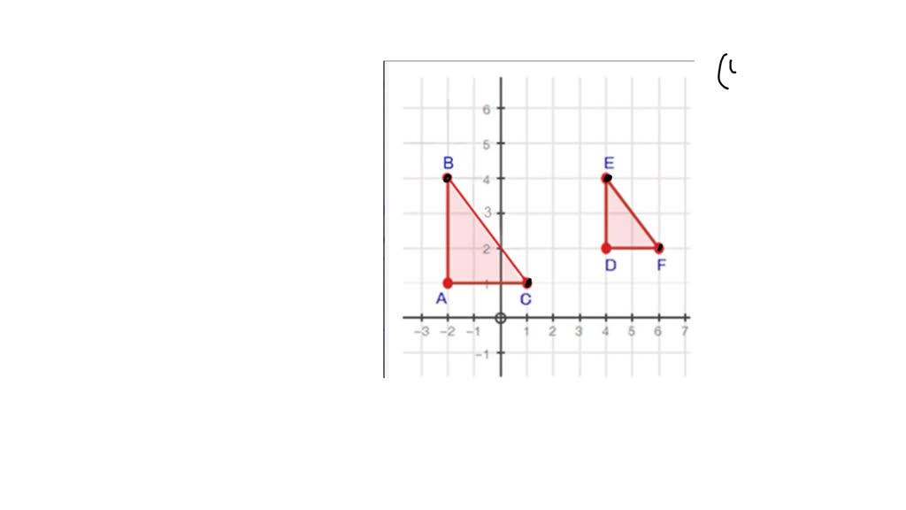 Triangle ABC is similar to triangle DEF. Write the equation, in slope
