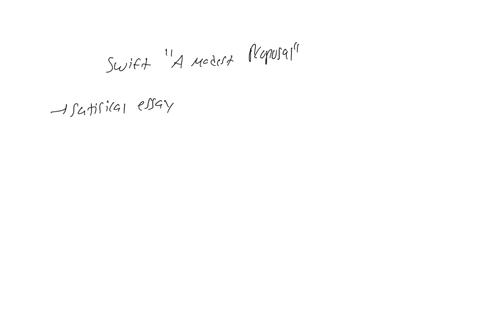 416-quiz-a-modest-proposal-question-5-of-5-what-is-one-of-the-reasons-that-swift-gives-for-his-proposal-a-chefs-in-ireland-are-already-serving-infant-meat-in-the-finest-restaurants-b-there-is-a-famine