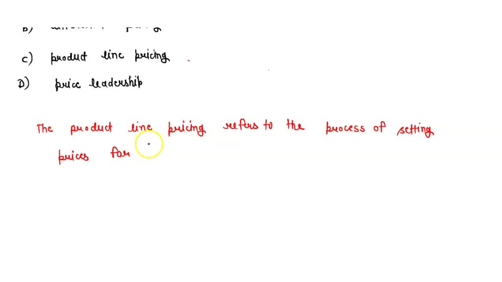 SOLVED A firm producing a large number of products will follow the