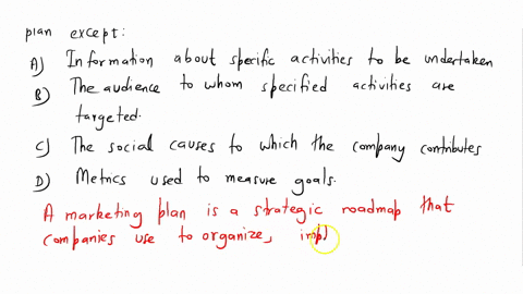 9-all-of-the-following-is-included-in-a-companys-marketing-plan-except-a-information-about-specific-activities-to-be-undertaken-b-the-audience-to-whom-specified-activities-are-targeted-c-the-31566