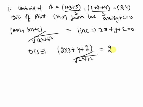 question-8-2-pts-a-triangle-has-vertices-1-1-37-and-54-what-is-the-distance-between-the-centroid-and-the-line-2x-y-2-hint-the-coordinate-of-the-centroid-can-be-obtained-from-the-average-of-t-57348