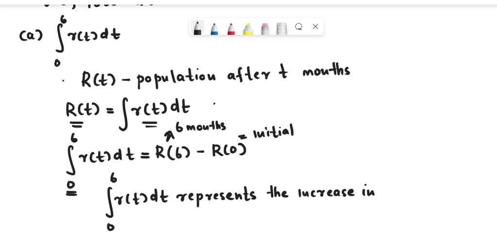 SOLVED The population of Anant Colony is growing at a rate of r(t