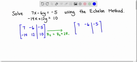 use-the-echelon-method-to-solve-the-following-system-of-two-equations-in-two-unknowns-check-your-answer-7x-6y-14x-12y-select-the-correct-choice-below-and-if-necessary-fill-in-the-answer-box-45432