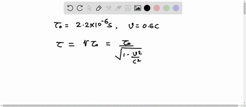 the-proper-mean-lifetime-of-a-muon-is-22-106-s-a-beam-of-muons-is-moving-with-speed-06c-relative-to-an-inertial-observer-approximately-how-far-will-a-muon-in-the-beam-travel-on-average-befor-56831