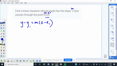 find-a-linear-equation-whose-graph-has-the-slope-2-and-passes-through-the-point-32-77393