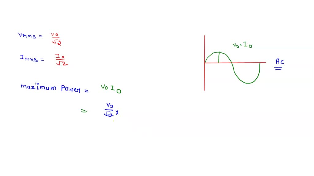 SOLVED: A sinusoidal AC power supply has VRMs and supplies IRMs. What ...