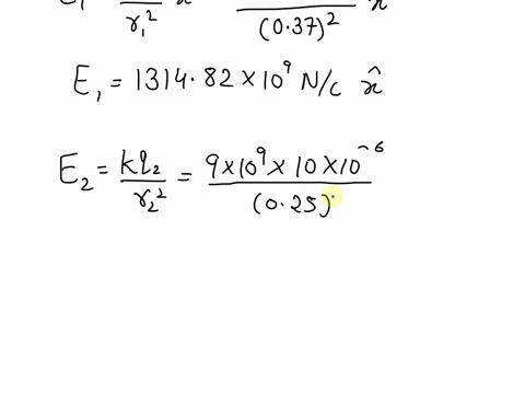 11-two-charges-q1-200-c-and-q2-100-c-were-placed-on-x-axis-as-in-the-figure-the-distance-between-charges-are-120-cm-the-distance-between-q2-and-p-is-250-cm-a-find-the-magnitude-and-direction-60751