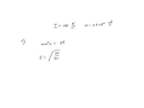 a-free-electron-is-located-in-the-field-of-a-monochromatic-light-wave-the-intensity-of-light-is-i-150-wm-2-its-frequency-is-w-341016-s-1-find-a-the-electrons-oscillation-amplitude-and-its-ve-61282