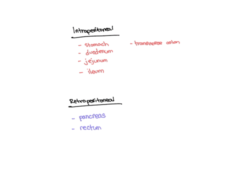 drag-each-of-the-indicated-iabels-into-the-appropriate-bin-to-identify-whether-the-digestive-system-organs-are-intraperitoneal-organs-or-secondarily-retroperitoneal-organs_-reset-help-liver-75449