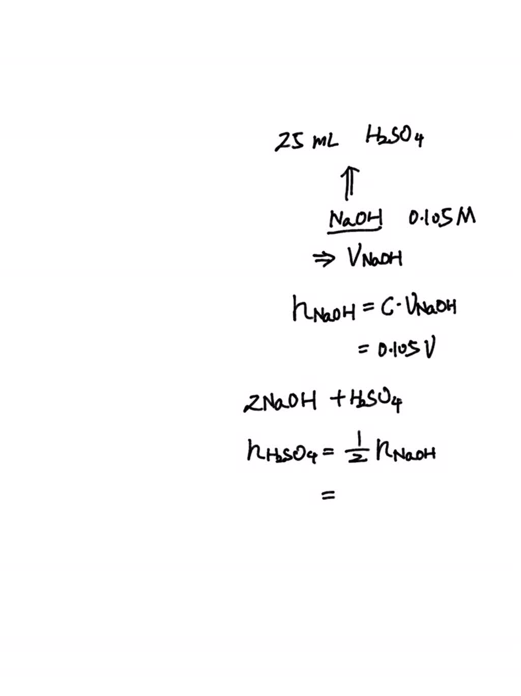 SOLVED A student titrated 25.0 cm3 portions of dilute sulfuric acid
