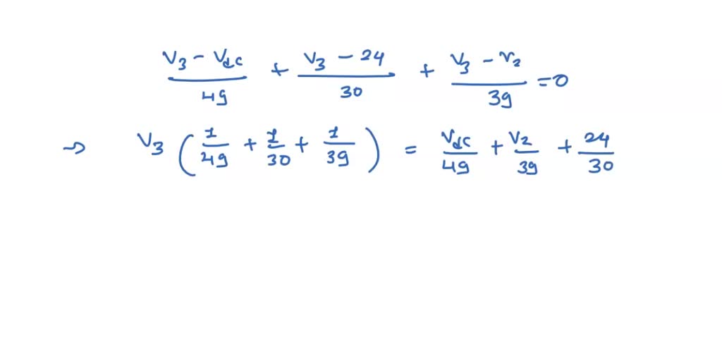 SOLVED: a-) According to defined prerequisites for the circuit ...