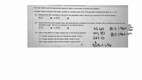 thank-you-you-may-need-to-use-the-appropriate-appendix-table-or-technology-to-answer-this-question-a-simple-random-sample-of-60-items-resulted-in-a-sample-mean-of-80the-population-standard-d-11647