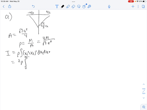 find-the-frequency-of-small-oscillations-for-a-thin-homogeneous-plate-if-the-motion-takes-place-in-the-plane-of-the-plate-and-if-the-plate-has-the-shape-of-an-equilateral-triangle-and-is-sus-17506