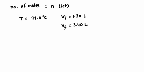 8an-ideal-gas-undergoes-a-reversible-isothermal-expansion-at-770-c-increasing-its-volume-from-130-l-to-340-l-the-entropy-change-of-the-gas-is-220-jk-how-many-moles-of-gas-are-present-07916