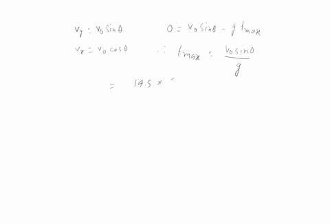 water-leaves-a-firemans-hose-held-near-the-ground-with-an-initial-velocity-v0-145-ms-at-an-angle-335-above-horizontal-assume-the-water-acts-as-a-projectile-that-moves-without-air-resistance-36218