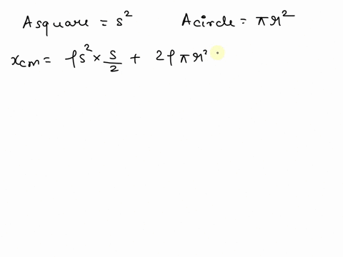 find-the-center-of-mass-of-the-lamina-in-the-following-figure-if-the-circular-portion-of-the-lamina-has-twice-the-density-of-the-square-portion-of-the-lamina-round-your-answers-to-two-decima-17323