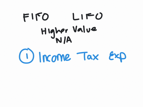 for-each-of-the-following-three-items-determine-which-inventory-cost-flow-assumption-fifo-or-lifo-will-result-in-the-higher-value-if-neither-applies-select-value-not-affected-assume-that-prices-are-ri