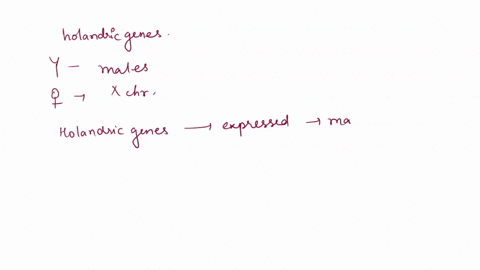 Holandric Question 1 1 point a gene on the y chromosome controls the...