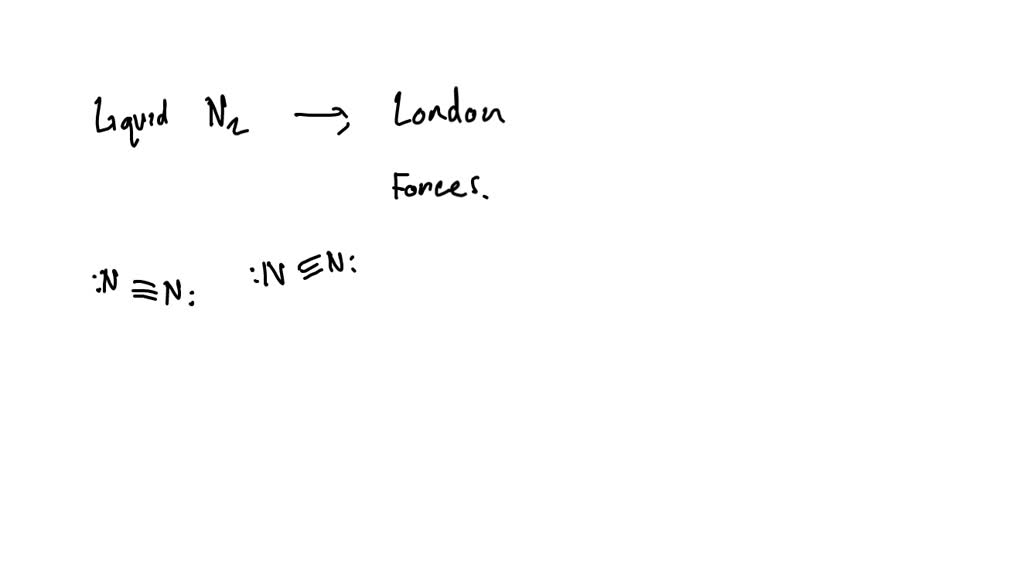 What Type Of Interparticle Forces Holds Liquid N2 Together