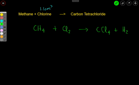 methane-gas-and-chlorine-gas-react-to-form-hydrogen-chloride-gas-and-carbon-tetrachloride-gas_-what-volume-of-carbon-tetrachloride-would-be-produced-by-this-reaction-l-emn-of-chlorine-were-c-26963