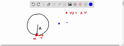 a-particle-moves-in-a-circular-path-of-radius-r-with-speed-v-it-then-increases-its-speed-to-2v-while-traveling-along-the-same-radius-and-circular-path-the-new-centripetal-acceleration-of-the-26524