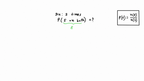 a-die-is-rolled-twice-what-is-the-probability-showing-your-answer-is-on-both-rolls-94558