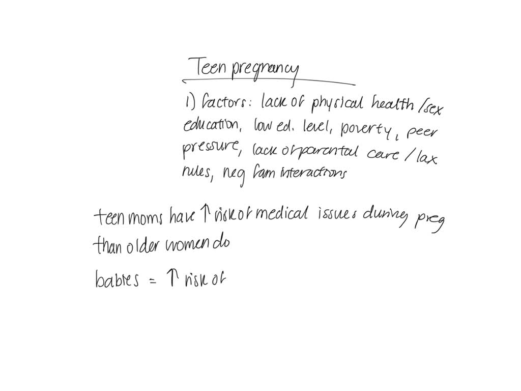 SOLVED: 3. Discuss sexuality during adolescence, focusing on sexual  identity and teenage pregnancy.