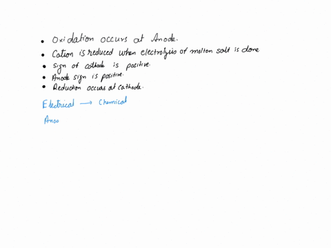 which-of-the-following-statements-about-an-electrolytic-cell-is-false-a-oxidation-occurs-at-the-anode-b-in-the-electrolysis-of-a-pure-molten-salt-the-cation-is-reduced-c-the-sign-of-the-cath-34575