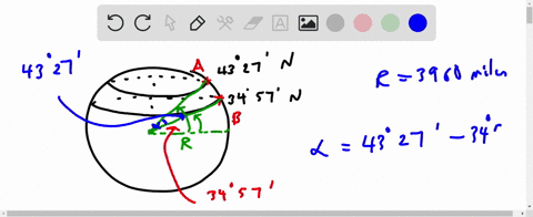 the-latitude-of-any-location-on-earth-is-the-angle-formed-by-the-two-rays-drawn-from-the-center-of-earth-to-the-location-and-t0-the-equator-the-ray-through-the-location-is-the-initial-ray-us-96067