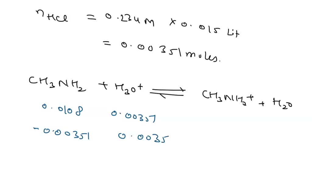 SOLVED: What is the pH of a solution prepared by mixing 500.mL of 0.10 ...